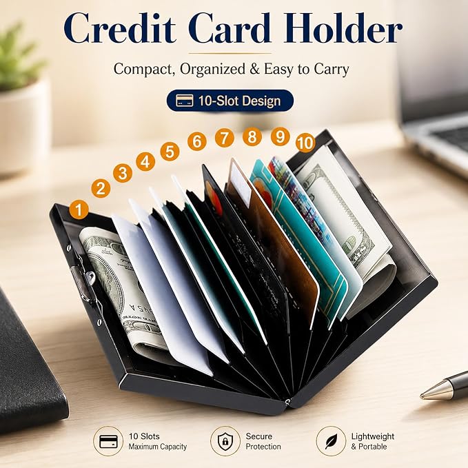 Black Cat Metal Wallet Credit Card Protector Case Equipped RFID Blocking | with Pop-Up Button Slim Business Cards Holder Aluminum Cards Case Exclusive Cat Mom Gifts for Women Men