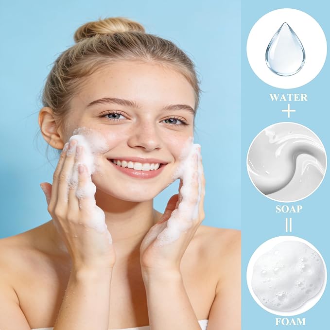 24 Pcs 8 oz Foaming Soap Dispenser Pump Bottles Foam Hand Soap Dispenser Empty Refillable Plastic Container Kitchen Bathroom Commercial Use