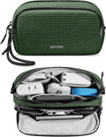 tomtoc Electronic Organizer Travel Case Performance, Dual Compartment Bag | Water Resistant Cable Organization Storage for Charger, Cord, Phone, Hard Drive, Power Bank, Accessories Travel Essentials