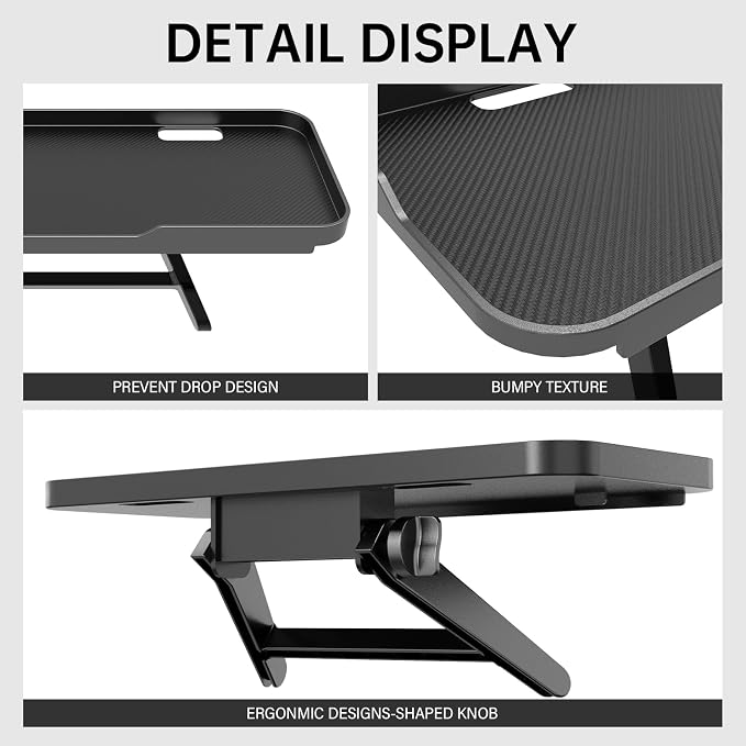 CABTE Adjustable Steel TV Top Shelf, Floating TV Stand, Universal Monitor Shelf for Soundbar, Game Console, Cable Box, Router Shelves (11.8 x 4.9 inch)