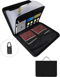 Fireproof Bag Important Document Organizer/13 Pocket Accordion File | Expanding File Folder with Labels, Safe Holder and Organizer for Birth Certificate, Paper, Receipt, Bill, etc.