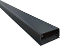 Electriduct Extra Large Latching Cable Raceway - 2" x 1" Channel (2100 Series) - 58 Inch - 2 Sticks - 116 Inch Total Length - Black