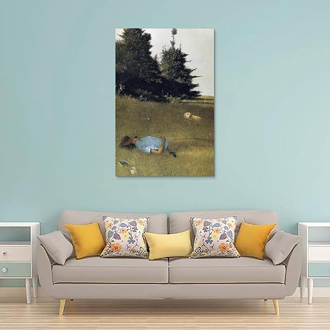 FFYunXia Andrew Wyeth Prints Wall Art Paintings Poster Distant Thunder Cool Artworks Painting Wall Art Canvas Prints Hanging Picture Home Decors Gift Idea Unframe 08x12inch(20x30cm)