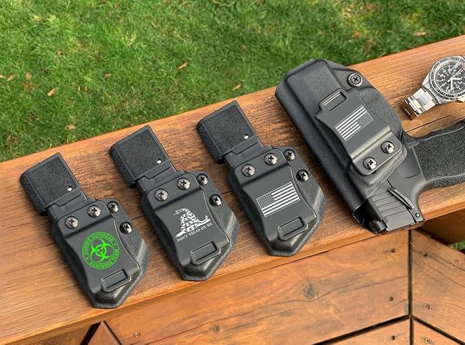 3-Packs Universal Mag Carrier IWB/OWB Magazine Holster for 9mm/.40 Double Stack Magazines