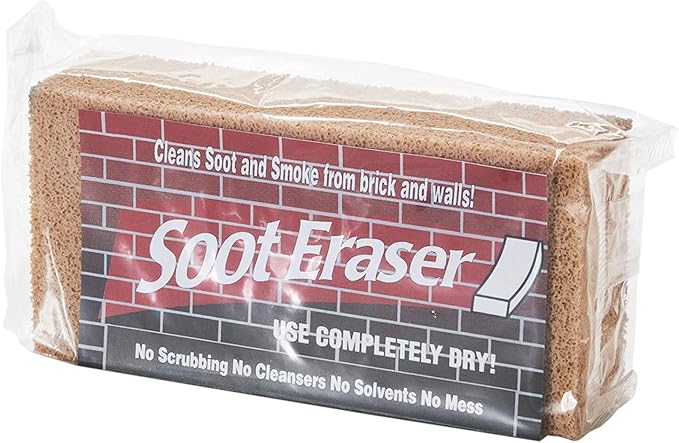 HY-C SE-1 Non-Toxic Dry Cleaning Eraser, Absorbs Smoke Residue, Soot, Fly-Ash & Dirt, Works on Most Surfaces, Single