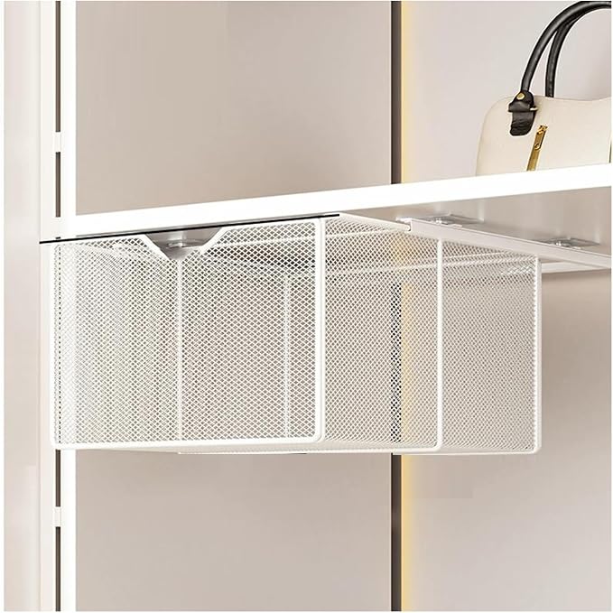 Pull Out Drawer Organizer Containers Storage Bin,Compact Hanging Pullout Drawer Basket,Stackable Shelf Baskets Organizer(Style 2)
