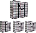 Heavy Duty Large Moving Bags, 90L Big Organizer Storage Bags With Durable Zipper, Water Resistant Totes, Carrying Bag, Camping Bag for Clothes, Bedding, Comforter, Pillow, Moving(Set of 4)