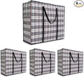 Heavy Duty Extra Large Moving Bags, 168L Jumbo Organizer Storage Bags With Durable Zipper, Water Resistant Totes, Carrying Bag, Camping Bag for Clothes, Bedding, Comforter, Pillow, Moving(Set of 4)
