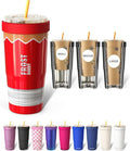 Frost Buddy Togo Buddy 30 oz Stainless Steel Vacuum Insulated Tumbler To Go Coffee Cup – Iced Coffee Cups, Iced Coffee Sleeve, Travel Mug, Thermal Cup for Hot & Cold Drinks, Dunkin Cup (Red Pencil)