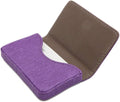 RFID Blocking Wallet - Minimalist Leather Business Credit Card Holder - Purple2