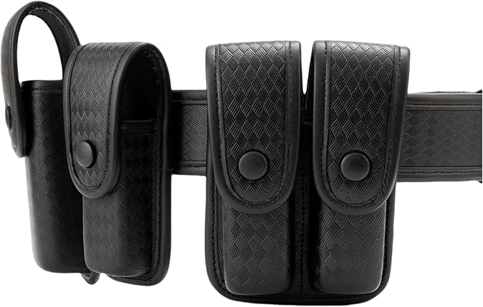 TACNEX Single/Double Magazine Pouch Duty Belt Nylon Mag Holder Pistol Mag MOLLE Holster Carry Case Compatible w/Double & Single Stack Magazines .380, 9mm & 40 Cal for Glock H&K Ruger S&W M&P Walther