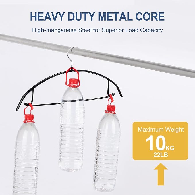 Sweater Hangers No Shoulder Bump, Non-Slip Rubber & Rust-Free Metal | Heavy Duty and Ergonomic Curved for Closet Clothes like Suits Coats Pants Dresses or Shirts, Set of 5, Black Coated