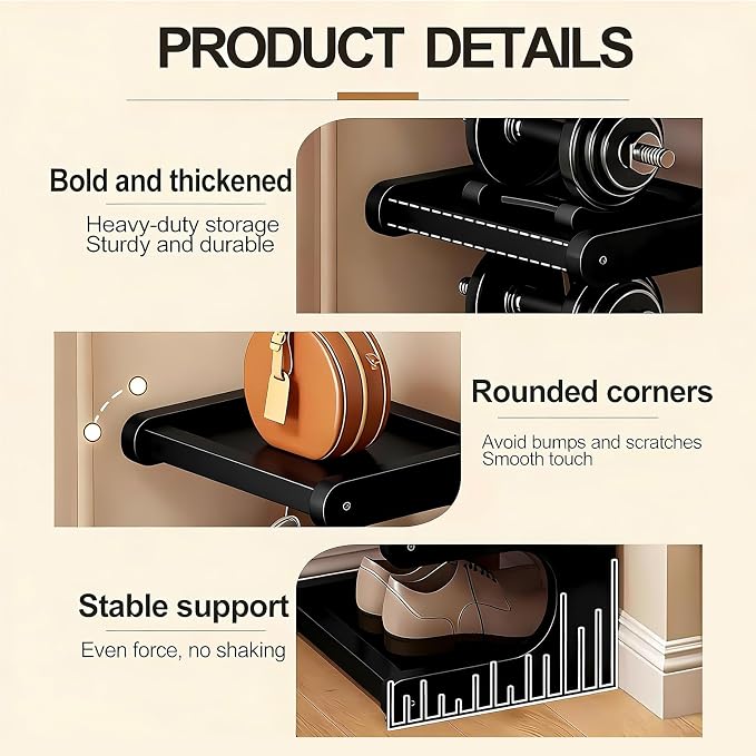 7-Tier Bamboo Shoe Rack, Vertical Narrow Shoe Rack for Small Space, Free Standing Shoe Rack for Entryway, Vertical Shoe Organizer Tower for Narrow Closet, Hallway