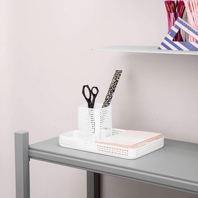 Normann Copenhagen Nic Nac Organiser, Steel, Dark Red, H: 4 x L: 34 x D: 23 cm