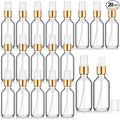 Tessco for you 20 Pcs 2 oz/60 ml Glass Spray Bottles Empty Perfume Atomizer Refillable Clear Decorative Empty Bottles with Fine Mist Sprayer Pump for Face Body Travel(Clear)