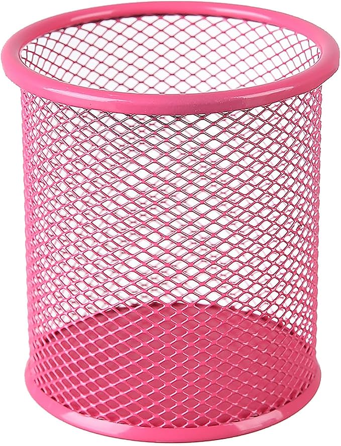 Pen Holder Pencil Organizer Mesh Cup Marker Tape Clip Scissors Container for Office Desk School Student and Teacher