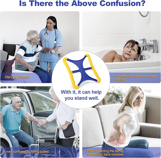 Liberty Lift Assist Devices, Standing Aids for Disabled and Elderly Portable Lift Aid with No-Slip Grip Handles for Seniors, Bariatric