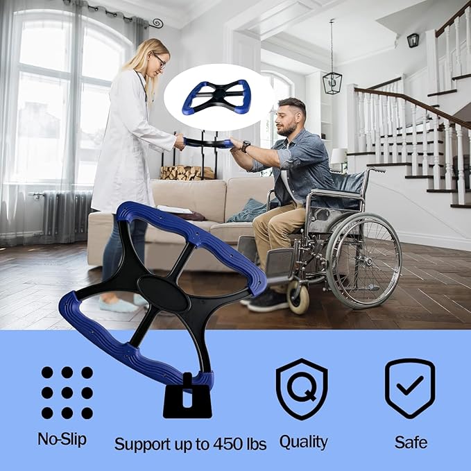 Lift Assists Standing Aid,Lift Assist Handicap Bar with None Slip Grip Handles Bariatric, Disabled, Paramedic, Therapist, Nurse Elderly Liberty Lift Handle.