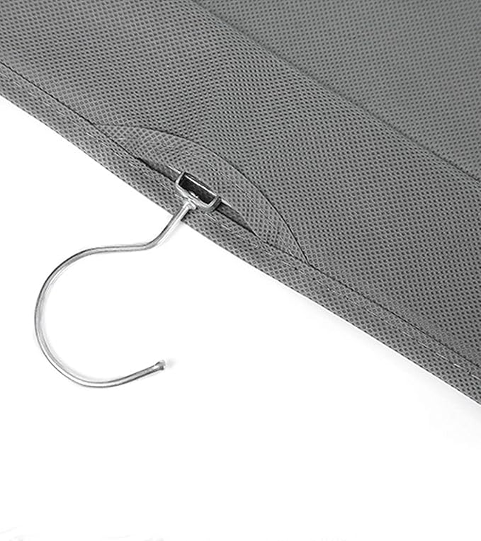 Bra and Underwear Hanging Storage Organizer Mesh Pockets Dual Sided Wall Shelves Space Saver Bag Sock Underpants Drawer Closet Clothes Rack (Gray:(5+10pockets))