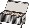 65L Under Bed Storage with Wheels, Adjustable Underbed Storage Bins, Foldable Dustproof Storage Container, 30.3×11.4×11.8 Inch Organizer for Clothes, Shoes, Blankets (black - Transparent Cover)