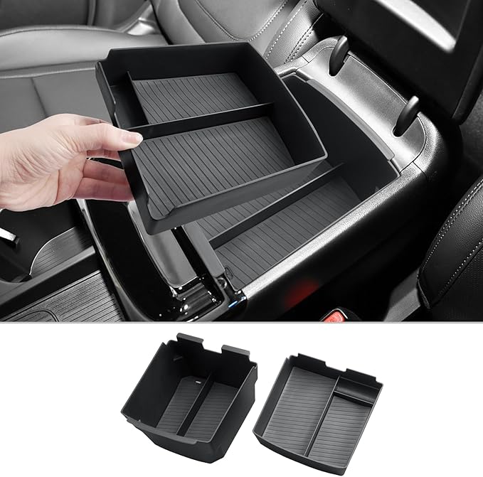 CDEFG 2Pcs for 2025 2026 Hyundai Tucson Limited Center Console Organizer Compatible with 2025 2026 Hyundai Tucson Limited Accessories Middle Console Storage Box