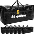 4 Pcs 66 Gallon Extra Large Moving Bags Heavy Duty Storage Bag with Strong Zipper Handle Foldable XXL Jumbo Storage Tote Packing Moving Box for College Dorm Travel Cloth Duffle (Black)