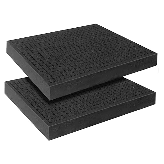 Pick and Pluck Foam Sheets, 2Pcs 16 x 12 x 2 Inch Pick Apart Foam Inserts for Camera Storage, Crafts, Tool Box, Storage Drawer