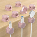 Magnetic Cable Clips, Adjustable Cord Holder Management, Adhesive Wire Keeper Organizer for Home Office Desk Phone PC Car Wall Desktop Nightstand Appliance (9-PCS Purple)