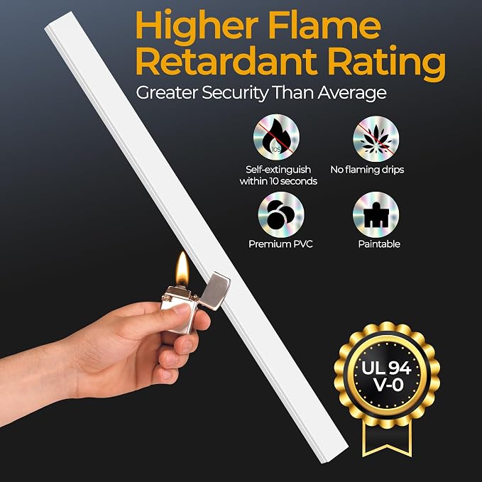 56.7in TV Cord Hider Wall, Cord Covers for 2-4 Wires on Wall, Self-Adhesive TV Cable Hider Wall, Paintable Wire Hider Wire Covers for Cords on Wall, TV Cable Management Raceway, W0.95 H0.55in, White