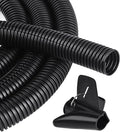 25ft - 1 inch Flame Retardant Split Wire Loom Tubing with Installation Tool - High Temp Flexible Wire Covers Cord Protectors - Black