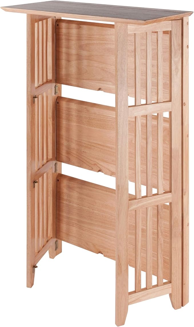 Winsome Mission Beech Wood 4-Tier Shelf, Natural