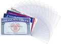 LIEMAND 16 Pack Social Security Card Protector Sleeves, Ultra Clear & Durable 31Mil Waterproof SSN/New Medicare/Credit Card Holder, Soft ID/Debit/Credit/Business Card Holder