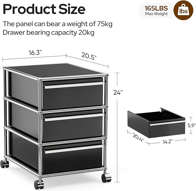 Modern Storage Cabinet Sideboard Versatile Free-Standing Organizer Cabinets for Home Office, Living Room, Bedroom, Kitchen, Garage