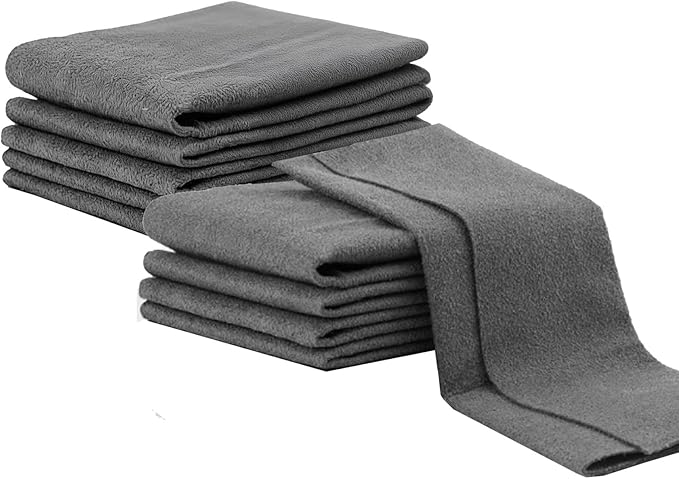 Magic Cleaning Cloth,Thickened Magic Cleaning Cloth,Reusable Microfiber Lint-Free Cloths for Kitchen, Windows, Glass, Mirror, Car, Gray (11.8×15.8in,10)