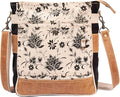 RAJERIYA Bags SEL de MER Upcycled Blossom Print Canvas & Leather Shoulder Bag, Canvas Crossbody Bags for Women