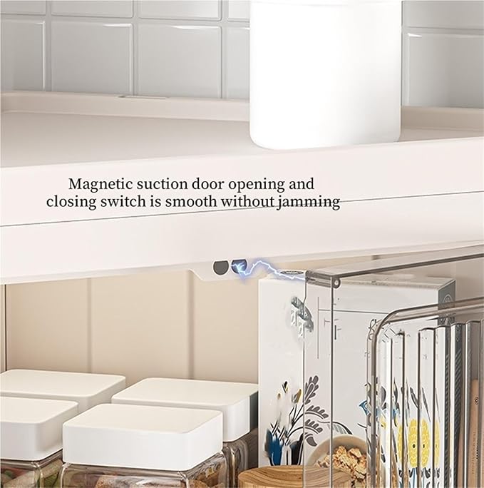 Triangular Storage Cabinets Large Capacity Storage Racks Plastic Foldable Box Multifunctional Corner Cabinet Display Cabinet Dust-Proof Racks for Living Rooms Practical(110cm)