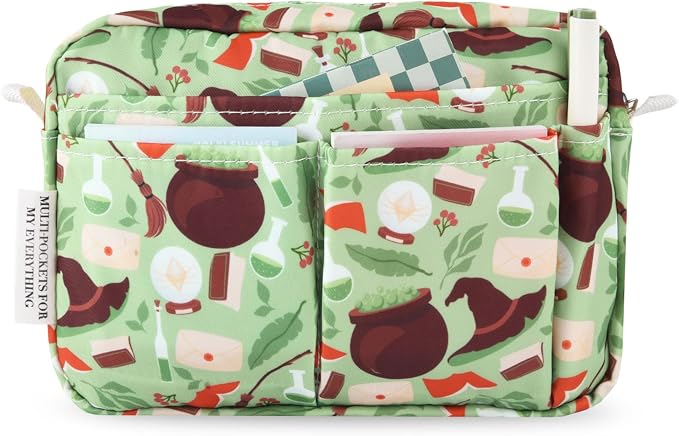 Multiple Pockets Portfolio Organizer with Zippered,Storage Pencil Pouch Bag | Waterproof Travel Toiletry Bag,Portable Pencil Pouch for Notebooks,Stationeries,Make-up,Journal Office Art Supplies,lvmofa