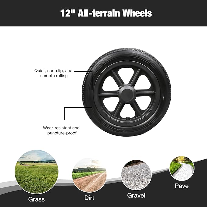 Wheelchairs for Adults Ergonimic Transport Chair Lightweight Foldable with Telescopic Handle 11-inch Big Wheels for All Terrains Travel Wheelchair with Removable Cushion