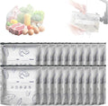 Reusable Aluminum Foil Sealable Storage Bags, Upgrade Reusable Food Storage and Preservation Slider Bags with a Stand-Up Bottom Design Preservations Bags for Kitchen (L(10.23 * 11.41in), 20pcs)