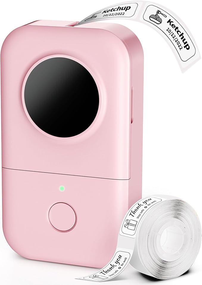Phomemo Label Maker Machine, D30 Portable Handheld Bluetooth Mini Label Printer, Multiple Templates Smartphone Thermal Small Label Makers for Kid School Items, Classroom Teacher Supplies, Easy to Use