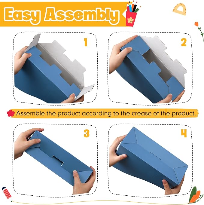 Colarr 12 Pack Cardboard Magazine Holders 12 Colors Magazine Storage Box with Label Stickers File Organizer Folder Book Holder for Desk Desktop Document Organizer for Office School (Bright Color)