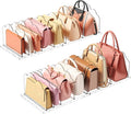 Lifewit Purse Organizer for Closet, Clear Handbags Storage Organizer, Adjustable Clutch Purse Storage Organizer Holder for Closet, 4 Pack Bookshelf Dividers for Sweater in Bedroom 35 x 24 cm/14 x 9.5