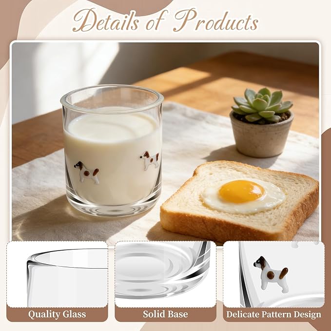 14 Ounce Icon Juice Glasses, Aesthetic Cocktail & Old Fashioned Drinking Glasses, Iconic Clear Glass Cups for Women, Sister, Friend & Party Gifts (Brown)
