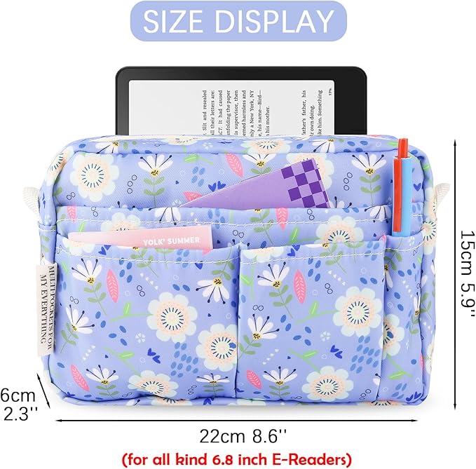 Multiple Pockets Portfolio Organizer with Zippered,Storage Pencil Pouch Bag | Waterproof Travel Toiletry Bag,Portable Pencil Pouch for Notebooks,Stationeries,Make-up,Journal Office Art Supplies,ZiHua