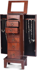 Cabinet Armoire Storage Box Chest-Stand Organizer Jewelry Wood