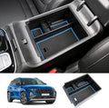 LUWU 2025 2026 Hynudai Tucson Center Console Organizer 2022-2026 Tucson NX4 Armrest Storage 2026 Tucson Console Organizer Tray Tucson SE/SEL/XRT Armrest Organizer 2025 2026 Tucson Accessories (Blue)