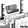 OneLeaf Under Desk Cable Management Tray - No Drill Wire Management Rack for Office, Computer Desk Accessories with Cable Organization