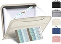 Sooez Heavy Duty Accordion File Organizer with Hidden Handle, Portable 12 Pockets Expanding File Folders, Cloth Monthly Bills Receipt Organizer for Letter/A4, School Classroom Home & Office Supplies