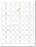 1 inch Round Labels Printable Circle Stickers - 8.5" x 11", 200 Sheets | Laser/Inkjet Printing, comes with Print Templates