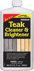 Star Brite Teak Cleaner & Brightener, Restore Weathered Wood, 32oz (094932) | Restore Weathered Wood